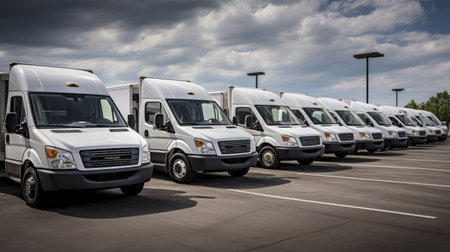 cars parked in an open lot near workplaces or shopping centers. practicality and convenience of such parking arrangements for daily commuters.の素材