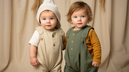 Eco-Friendly Baby Fashion: Gender-Neutral Organic Cotton Garmentsの素材