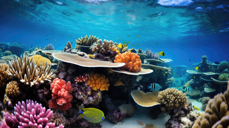 vibrant underwater world as a snorkeler dives alongside breathtaking brain coral. Dive into the...