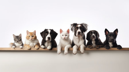 Make your veterinary clinic or pet store stand out with this pets sign featuring lovable animals. An inviting image to convey your dedication to animal welfare and careの素材