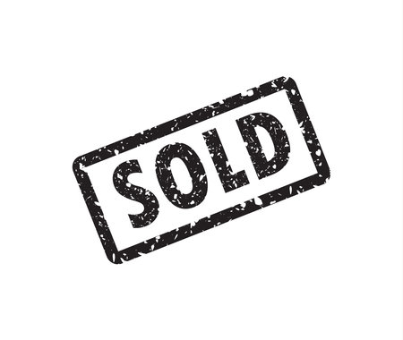 red sold stampのイラスト素材