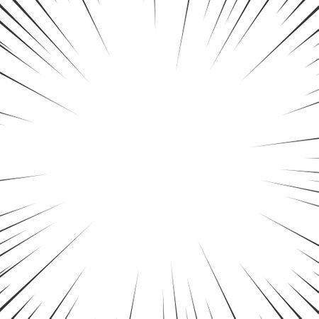 Abstract background with radial lines. Monochrome burst background.のイラスト素材