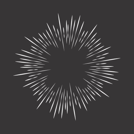 Sun burst, star burst sunshine.のイラスト素材