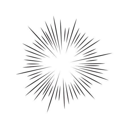 Sun burst, star burst sunshine.のイラスト素材