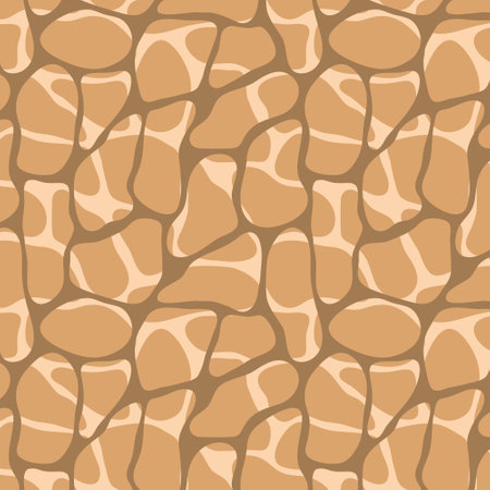 Stone texture in brown colors seamless background. Vector illustrationのイラスト素材