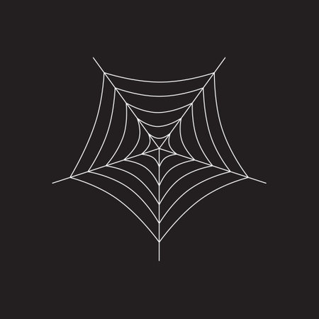 Spider web vector eps iconのイラスト素材