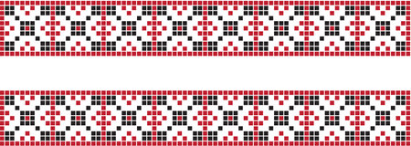Embroidered pattern on transparent backgroundのイラスト素材