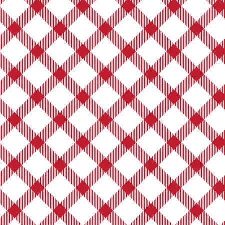 Plaid check patten in black, pink, gray, cream and maroon. Seamless fabric texture print.のイラスト素材