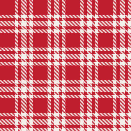 Plaid check patten in black, pink, gray, cream and maroon. Seamless fabric texture print.のイラスト素材