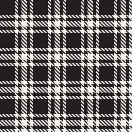 Plaid check patten in black, pink, gray, cream and maroon. Seamless fabric texture print.のイラスト素材