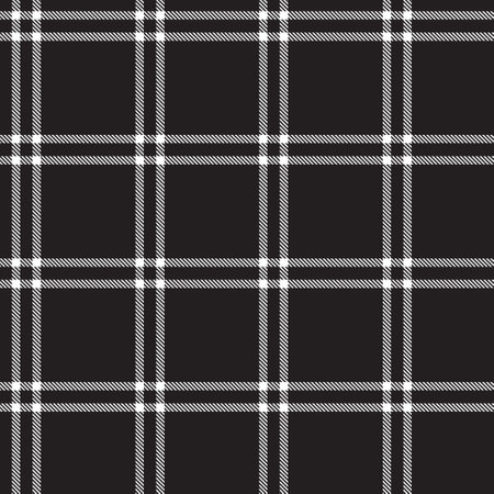 Plaid check patten in black, pink, gray, cream and maroon. Seamless fabric texture print.のイラスト素材