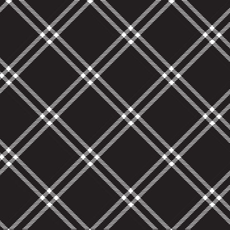 Plaid check patten in black, pink, gray, cream and maroon. Seamless fabric texture print.のイラスト素材
