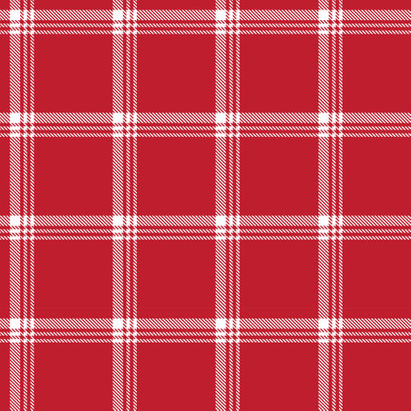 Plaid check patten in black, pink, gray, cream and maroon. Seamless fabric texture print.のイラスト素材