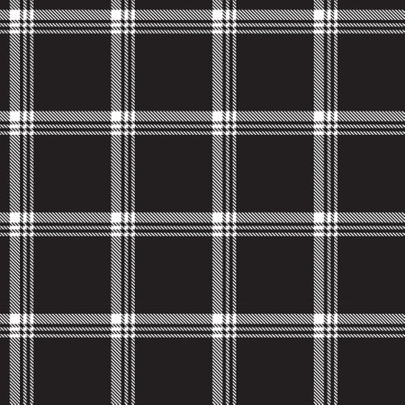 Plaid check patten in black, pink, gray, cream and maroon. Seamless fabric texture print.のイラスト素材