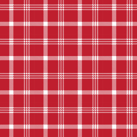 Plaid check patten in black, pink, gray, cream and maroon. Seamless fabric texture print.のイラスト素材