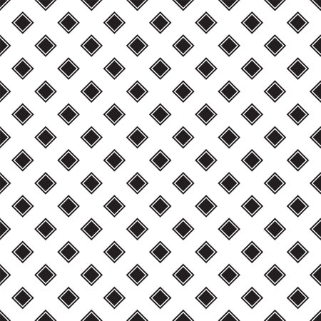 Vector seamless pattern. Modern stylish texture with monochrome trellis.のイラスト素材