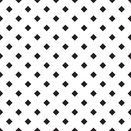Vector seamless pattern. Modern stylish texture with monochrome trellis.のイラスト素材