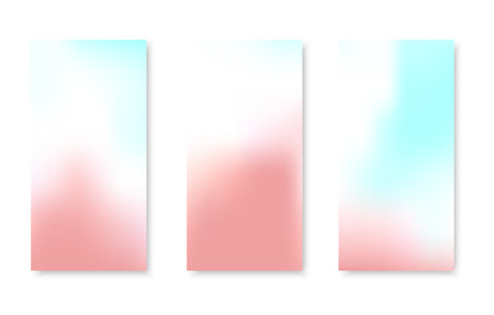 Soft color background. Modern screen vector design for mobile app. Soft color gradients.のイラスト素材