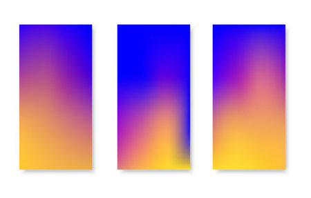 Soft color background. Modern screen vector design for mobile app. Soft color gradients.のイラスト素材