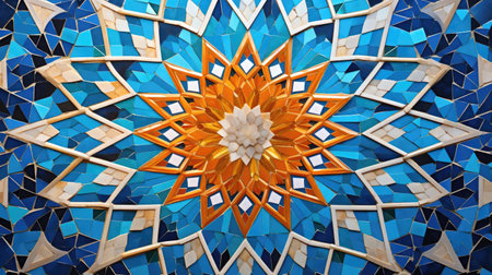 Our mesmerizing images showcase the exquisite details of traditional Persian mosaic walls.の素材