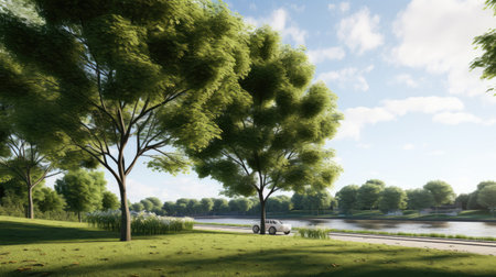 diverse collection of trees isolated on white, suitable for print and website use.の素材