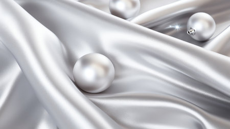 Elevate your designs with the sophistication of silver foil - a shiny metallic texture perfect for Christmas and winter holiday decorationsの素材