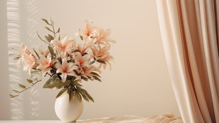 close-up shot of a beautiful creamy dry grass bouquet,の素材
