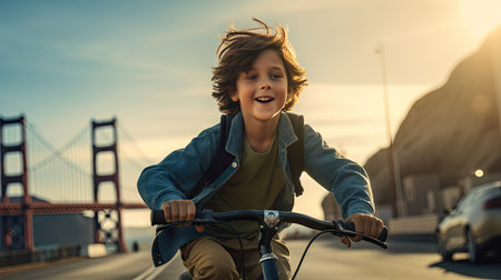 Little boy jubilantly scores in a football game, capturing the essence of youth, sportsmanship, and summer funの素材