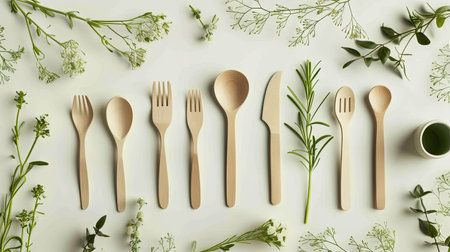 Ecology in dining: Natural eco-utensils for sustainable livingの素材