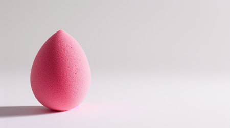 Beauty blender isolated on a white background. Cosmetic tool for perfect blending. Beauty product sceneの素材