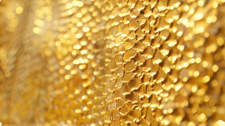 Rough golden texture on a luxurious gold background, a sophisticated template exuding opulence for your high-end designの素材