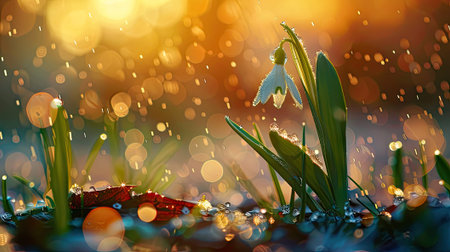 Elevate your designs with enchanting snowdrop images.
