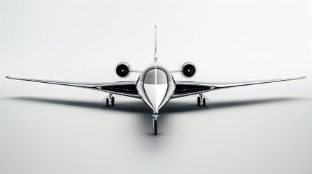 Our stock image showcases an airplane isolated on a white background-a clear, high-flying illustration perfect for emphasizing aviation technology and modern travel conceptsの素材