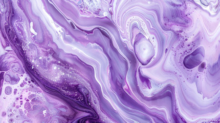 abstract fluid art background with light purple and lilac colors, capturing the dynamic patterns of liquid marble.の素材