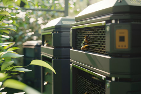 Smart beehives for beekeeping with monitoring of hive conditionsの素材