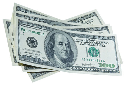 Several hundred dollar notes