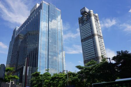 Buildings against the skyのeditorial素材