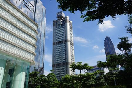 Buildings against the skyのeditorial素材