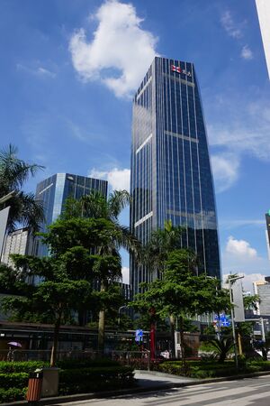 Buildings against the skyのeditorial素材
