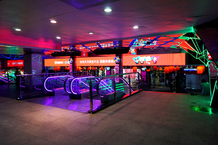 Interior of mallのeditorial素材