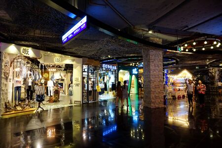 Cloth stores in the mallのeditorial素材