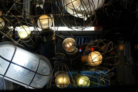 Closeup of lampsのeditorial素材