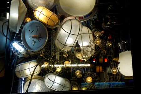 Closeup of lampsのeditorial素材