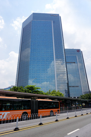 Bus on the roadのeditorial素材