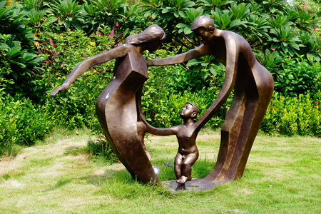 sculptures in a parkのeditorial素材