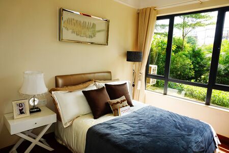 Interior of bedroomのeditorial素材