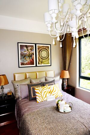 Interior of bedroomのeditorial素材