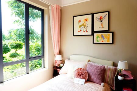 Interior of bedroomのeditorial素材