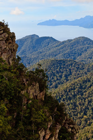 Mountain view of the island Lankawi, Malaysia