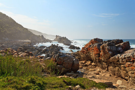 Steep rocks and the coastline of africa